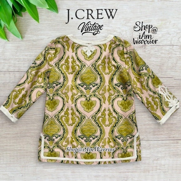 J.Crew vintage embroidered silk dupioni tunic +matching clutch set *iamwarrior - Picture 6 of 16